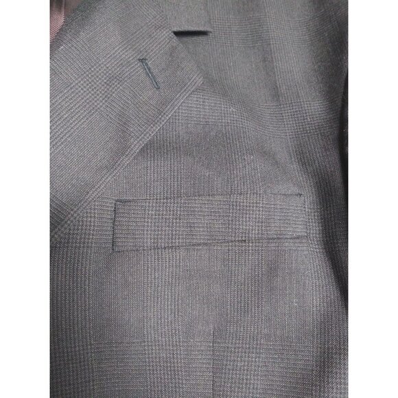 Kilburne and Finch Mens blazer sports coat 48R/W42 Wool Blend grayish brown EUC - Picture 4 of 10
